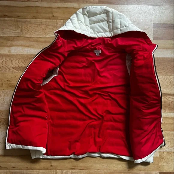 ✂️Sundance Dandelion Three Stripe Hooded Insulated Puffer Vest - Picture 7 of 11